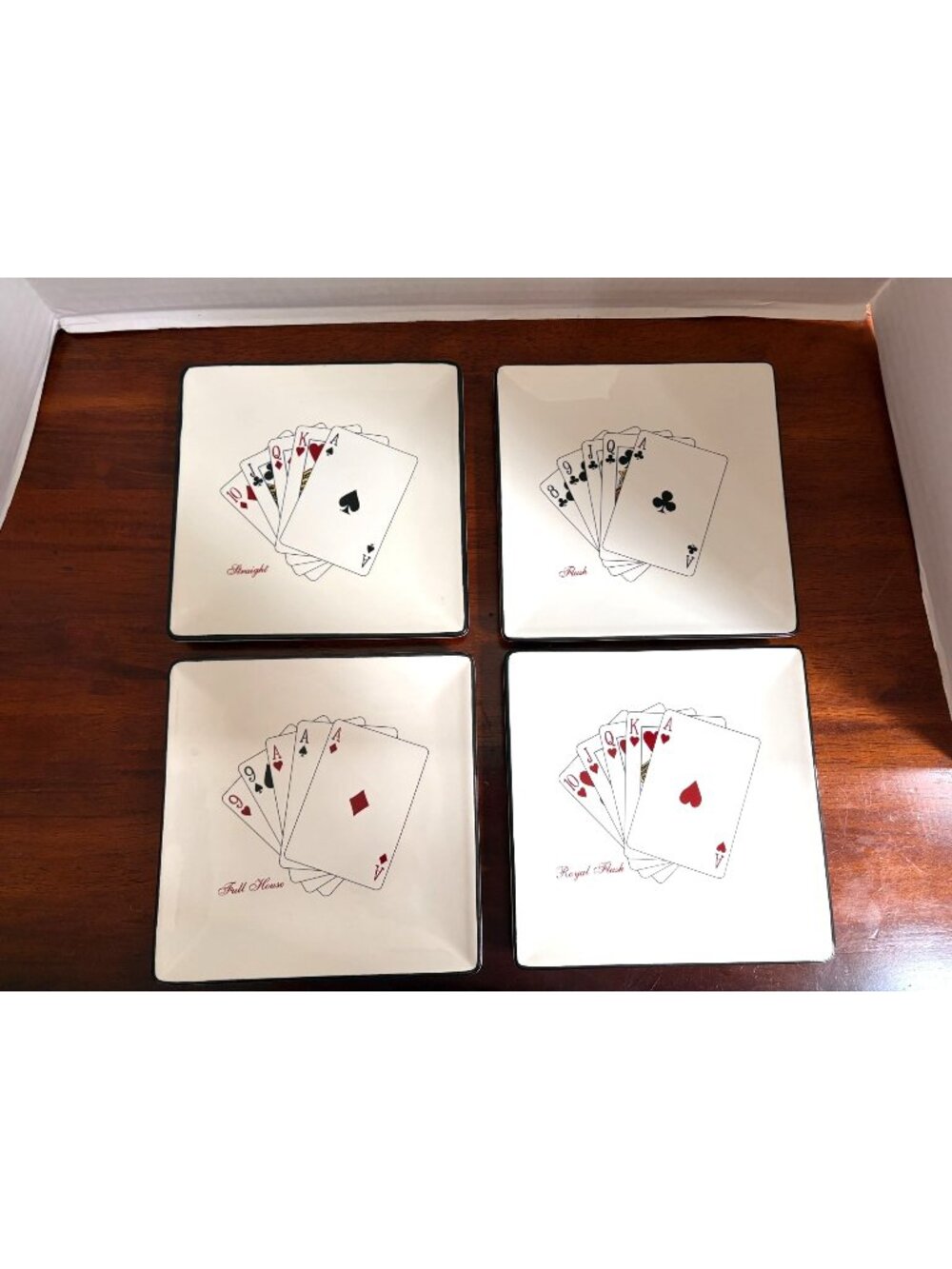 American Atelier Home "Casino Royale" Earthenware 7 1/2" Salad/Dessert/Appetizer